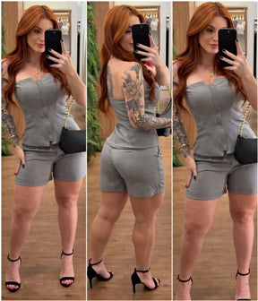 CONJUNTO GRACIANE CINZA