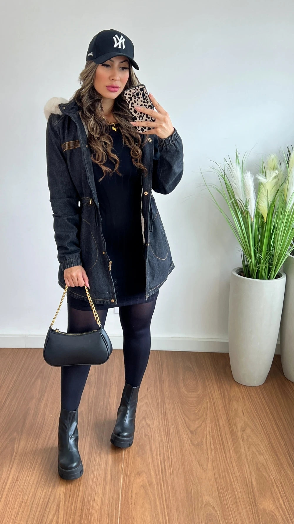 PARKA JEANS ESCURA NEW