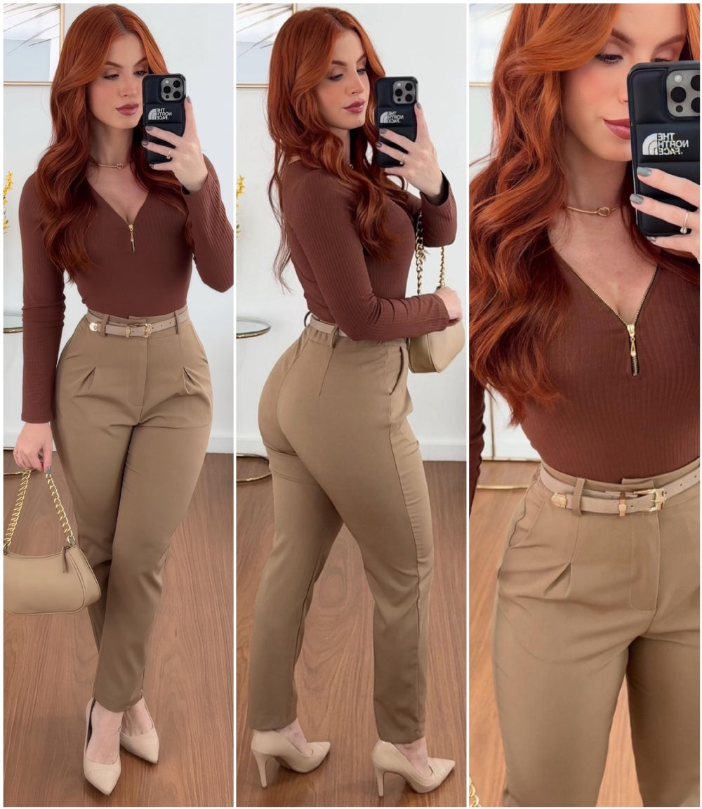 CALÇA NICOLY BEGE