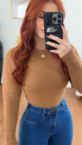 BLUSA BRENDA CARAMELO