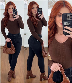BODY FRAN MARROM