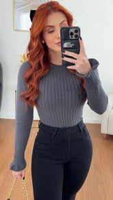 BLUSA MELISSA CINZA