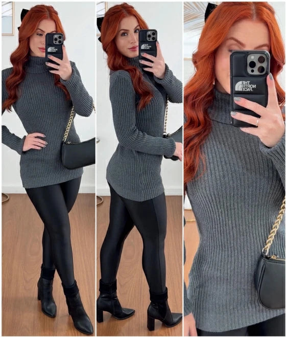 BLUSA KAREN CINZA