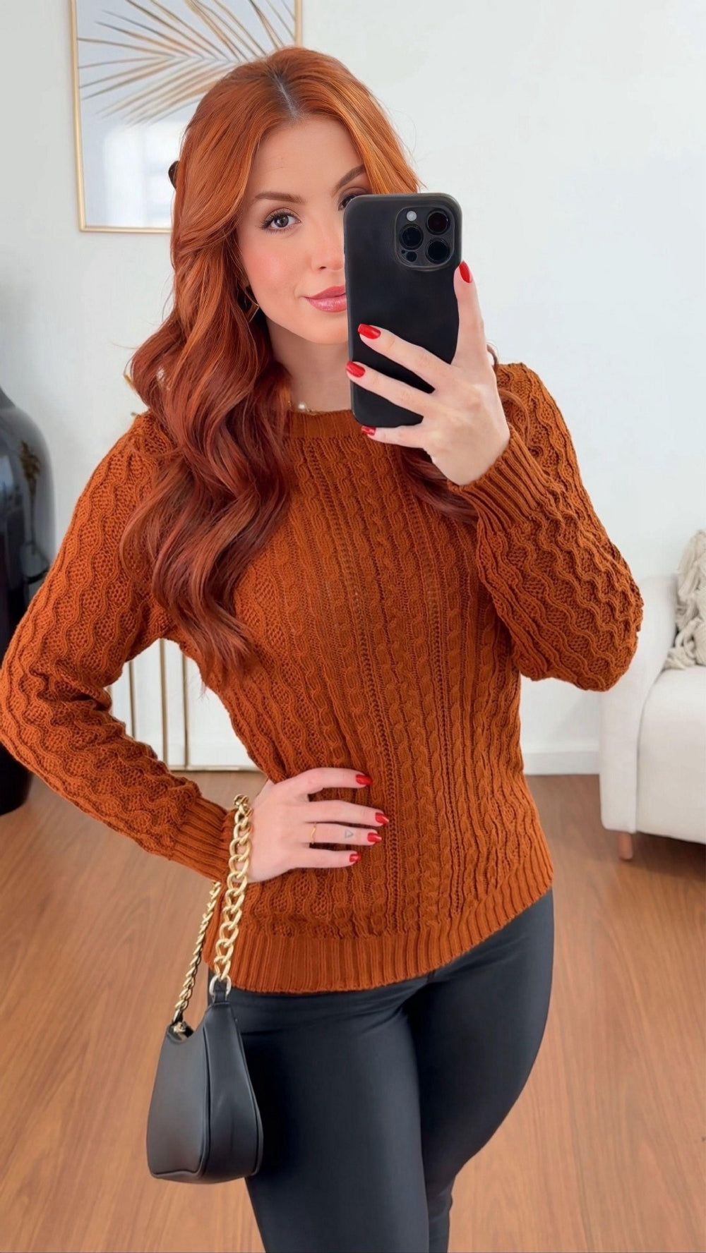 BLUSA MIRELA TERRECOTA
